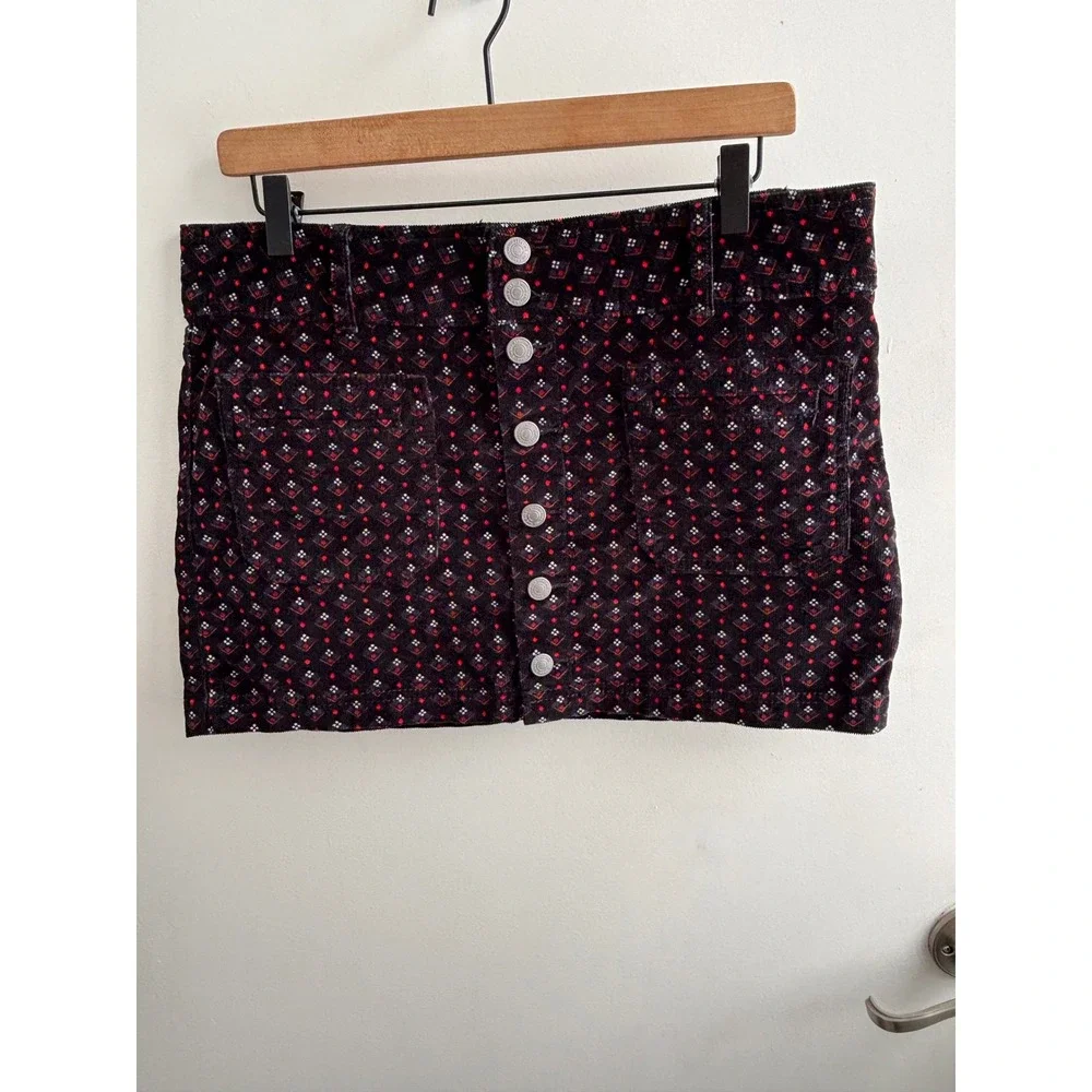 We The Free Joanie Corduroy Mini Skirt Size‎ 30 boho layered cabincore staple